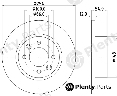 Pagid 52812 — Brake Disc