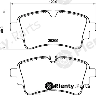 Pagid T2890 — Brake Pad Set, disc brake