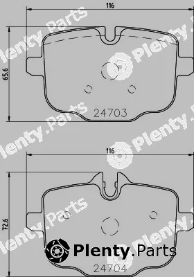 Pagid T2430 — Brake Pad Set, disc brake