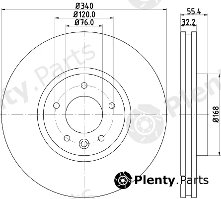 Pagid 55303 — Brake Disc