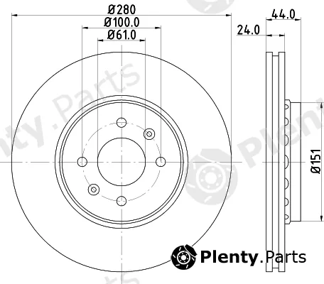 Pagid 55546 — Brake Disc