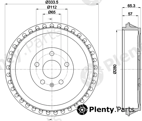 Pagid 61493 — Brake Drum