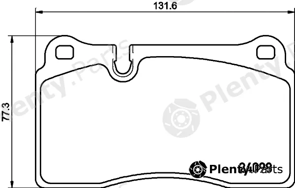 Pagid T3132 — Brake Pad Set, disc brake