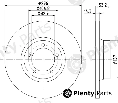 Pagid 54410 — Brake Disc
