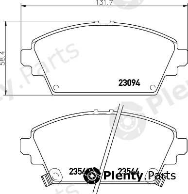Pagid T3111 — Brake Pad Set, disc brake