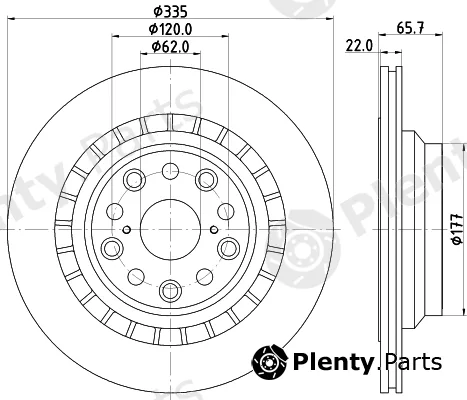 Pagid 55245 — Brake Disc