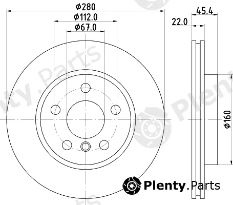Pagid 55792 — Brake Disc