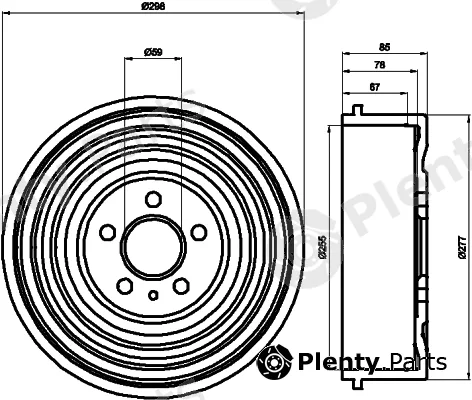 Pagid 62935 — Brake Drum