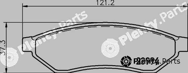 Pagid T1484 — Brake Pad Set, disc brake
