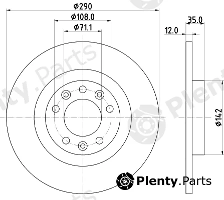 Pagid 55673 — Brake Disc