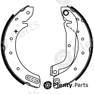 Pagid H9380 — Brake Shoe Set