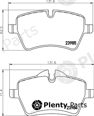 Pagid T2094 — Brake Pad Set, disc brake