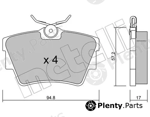 Metelli 22-0635-0 — Brake Pad Set, disc brake