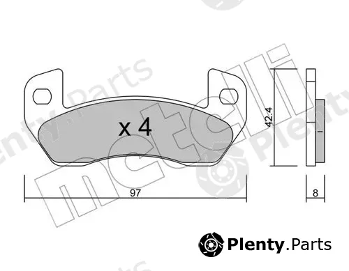Metelli 22-0925-0 — Brake Pad Set, disc brake