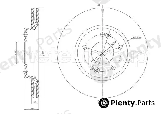 Metelli 23-1377C — Brake Disc