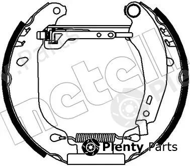 Metelli 51-0398 — Brake Shoe Set Kit premounted