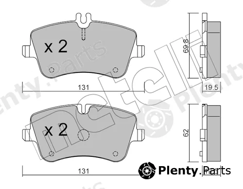 Metelli 22-0342-0 — Brake Pad Set, disc brake