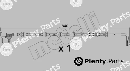 Metelli SU.383 — Warning Contact, brake pad wear
