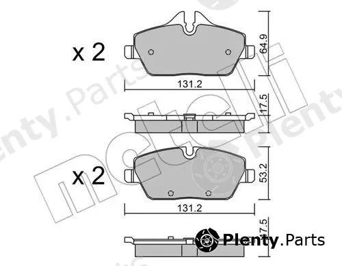 Metelli 22-0664-0 — Brake Pad Set, disc brake