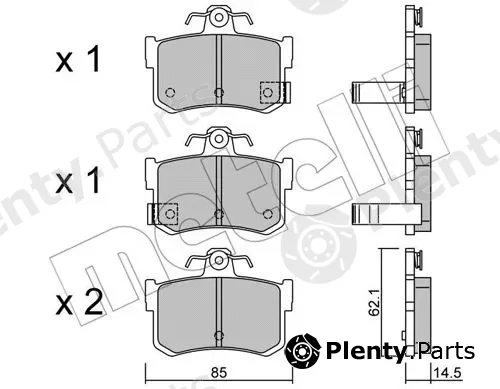 Metelli 22-0691-1 — Brake Pad Set, disc brake
