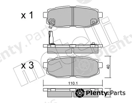 Metelli 22-0875-0 — Brake Pad Set, disc brake