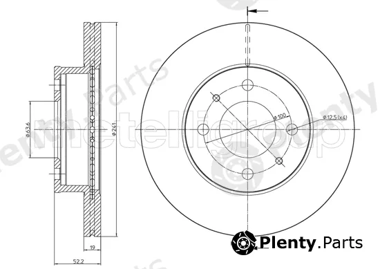 Metelli 23-0955 — Brake Disc
