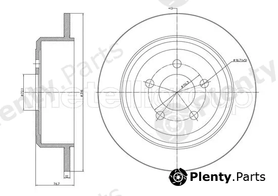 Metelli 23-1684C — Brake Disc
