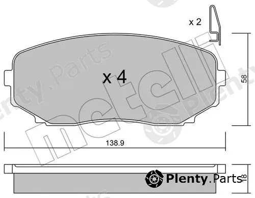 Metelli 22-0872-0 — Brake Pad Set, disc brake