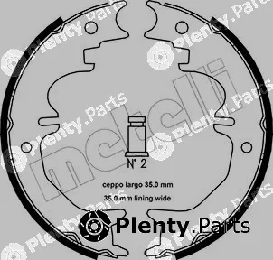 Metelli 53-0441 — Brake Shoe Set, parking brake