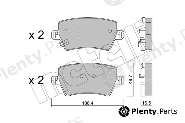 Metelli 22-1287-0 — Brake Pad Set, disc brake