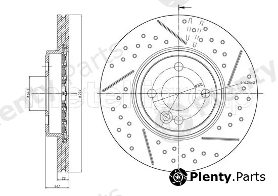 Metelli 23-1343FC — Brake Disc