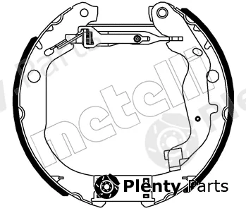 Metelli 51-0558 — Brake Shoe Set Kit premounted