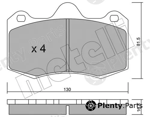 Metelli 22-0392-0 — Brake Pad Set, disc brake