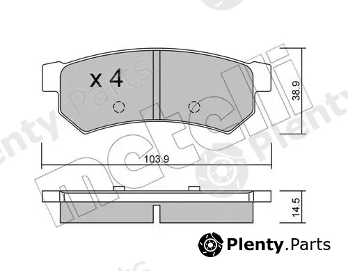 Metelli 22-0846-0 — Brake Pad Set, disc brake