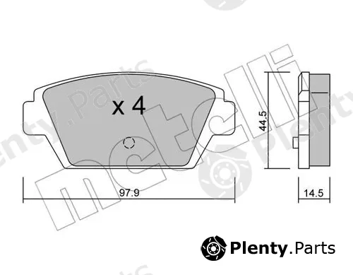 Metelli 22-0226-0 — Brake Pad Set, disc brake