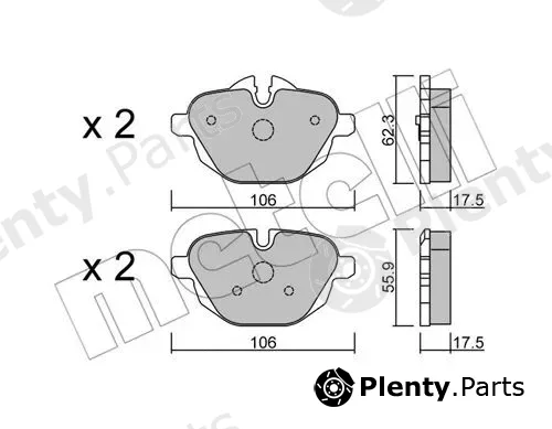 Metelli 22-0920-0 — Brake Pad Set, disc brake