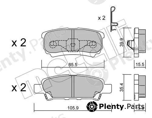Metelli 22-0737-0 — Brake Pad Set, disc brake