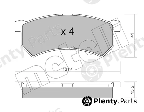 Metelli 22-1224-0 — Brake Pad Set, disc brake