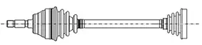 Metelli 17-1264 — Drive Shaft