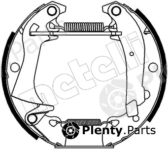 Metelli 51-0015 — Brake Shoe Set Kit premounted