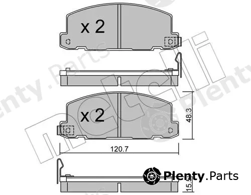Metelli 22-0360-0 — Brake Pad Set, disc brake