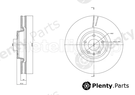 Metelli 23-1865C — Brake Disc