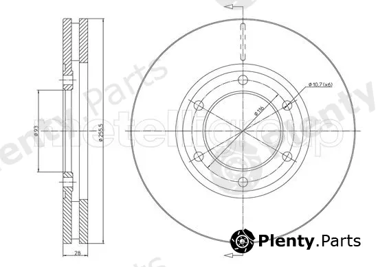 Metelli 23-1621 — Brake Disc