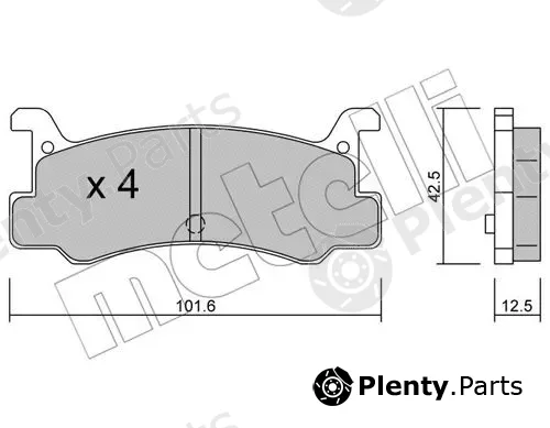 Metelli 22-0389-0 — Brake Pad Set, disc brake