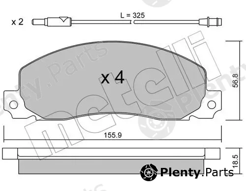 Metelli 22-0098-0 — Brake Pad Set, disc brake