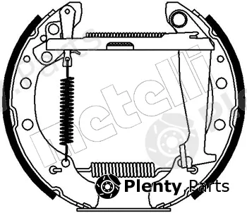 Metelli 51-0084 — Brake Shoe Set Kit premounted