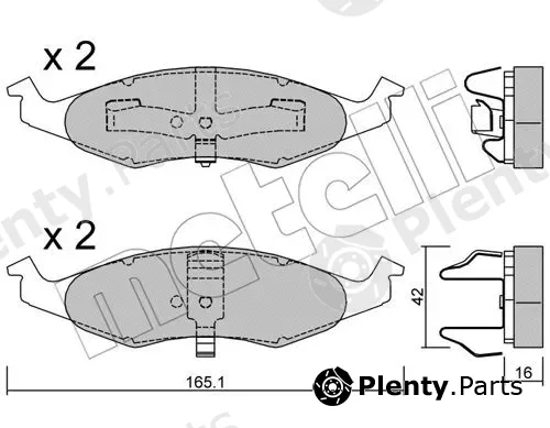 Metelli 22-0713-0 — Brake Pad Set, disc brake