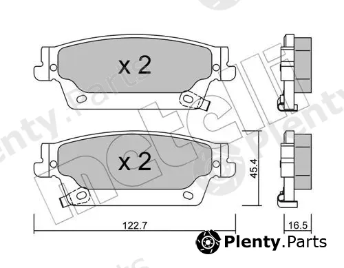 Metelli 22-0701-0 — Brake Pad Set, disc brake