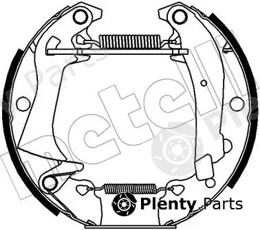 Metelli 51-0380 — Brake Shoe Set Kit premounted