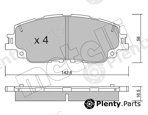 Metelli 22-1227-0 — Brake Pad Set, disc brake